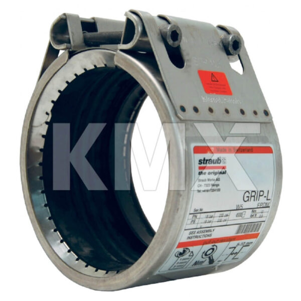 Acople Grip-L, SS/NBR, 42.4 mm (OD 37.5 - 38.5 mm)