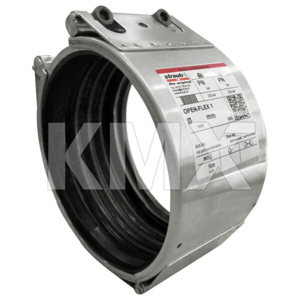 Acople STRAUB OPEN FLEX-2, SS/EPDM W5, 323.9 mm (OD 321 - 327 mm), PN10